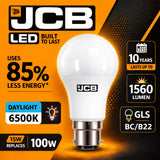 JCB LED GLS Bulb 15W 1560lm – B22 / E27 – 6500K (Daylight)