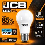 JCB LED GLS Bulb 15W 1560lm – B22 / E27 – 6500K (Daylight)