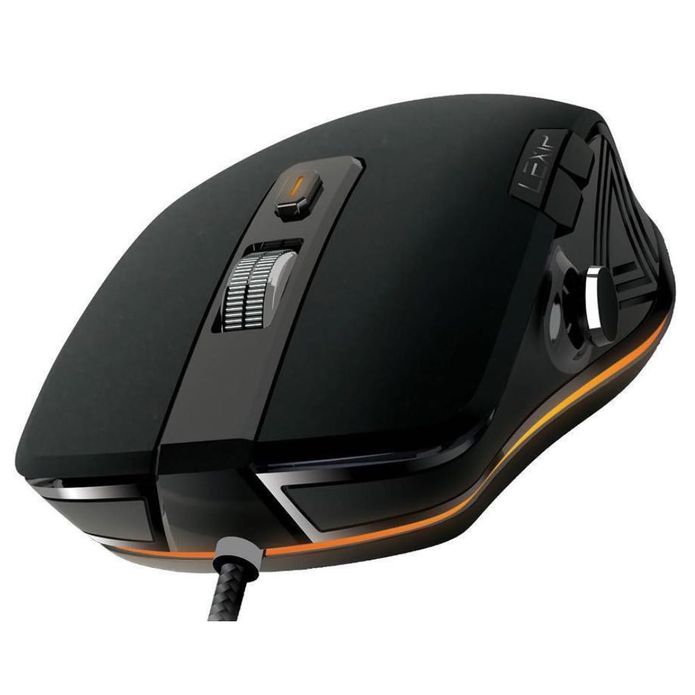 LEXIP NP93 Neptunium Alpha Wired Precision Control LED Gaming Mouse with Thumb Joystick