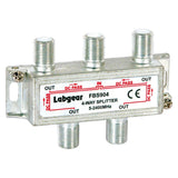 Labgear 4-Way Wideband RF Splitter – TV, Satellite, Sky & Broadband (5–2400MHz)