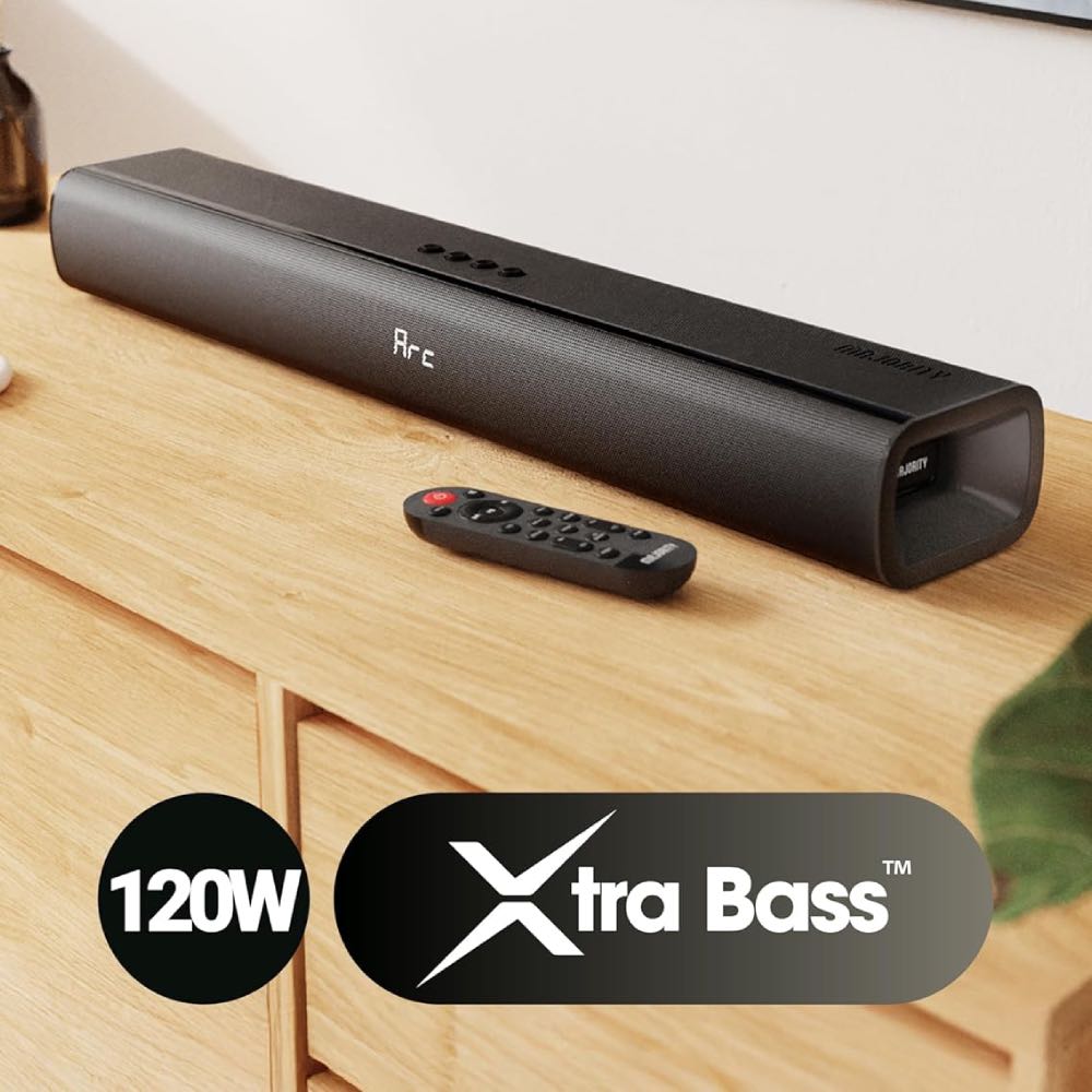 MAJORITY Naga 60 Bluetooth TV Soundbar with Built-In Subwoofer & HDMI ARC