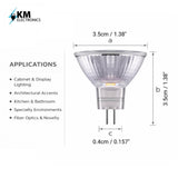 MR11 Halogen Bulb GU4 12V – 30° Beam – 5W 10W 20W (Warm White) – Multi Pack Options