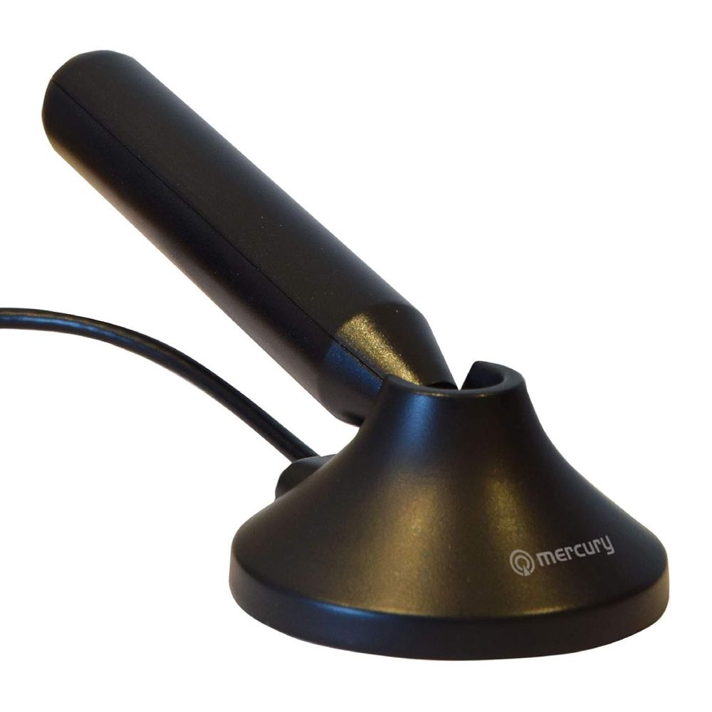 Mercury Portable High Definition Freeview TV/DAB Radio Aerial For Indoor or Outdoor Use & with Magnetic Base
