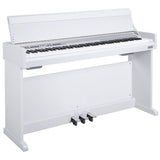 NUX NCK-330 88-Key Upright Full-Size Digital Piano with USB Audio & Bluetooth – White