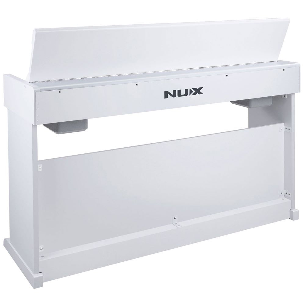 NUX NCK-330 88-Key Upright Full-Size Digital Piano with USB Audio & Bluetooth – White