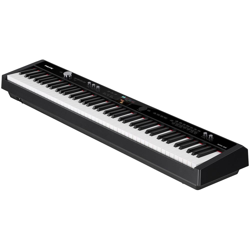 NUX NPK-20 Professional 88-Key Digital Grand Piano – Black – FREE Piano Mate App