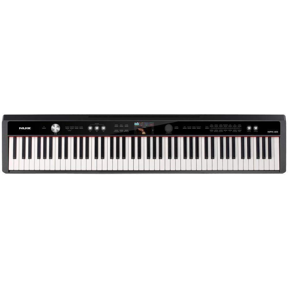 NUX NPK-20 Professional 88-Key Digital Grand Piano – Black – FREE Piano Mate App