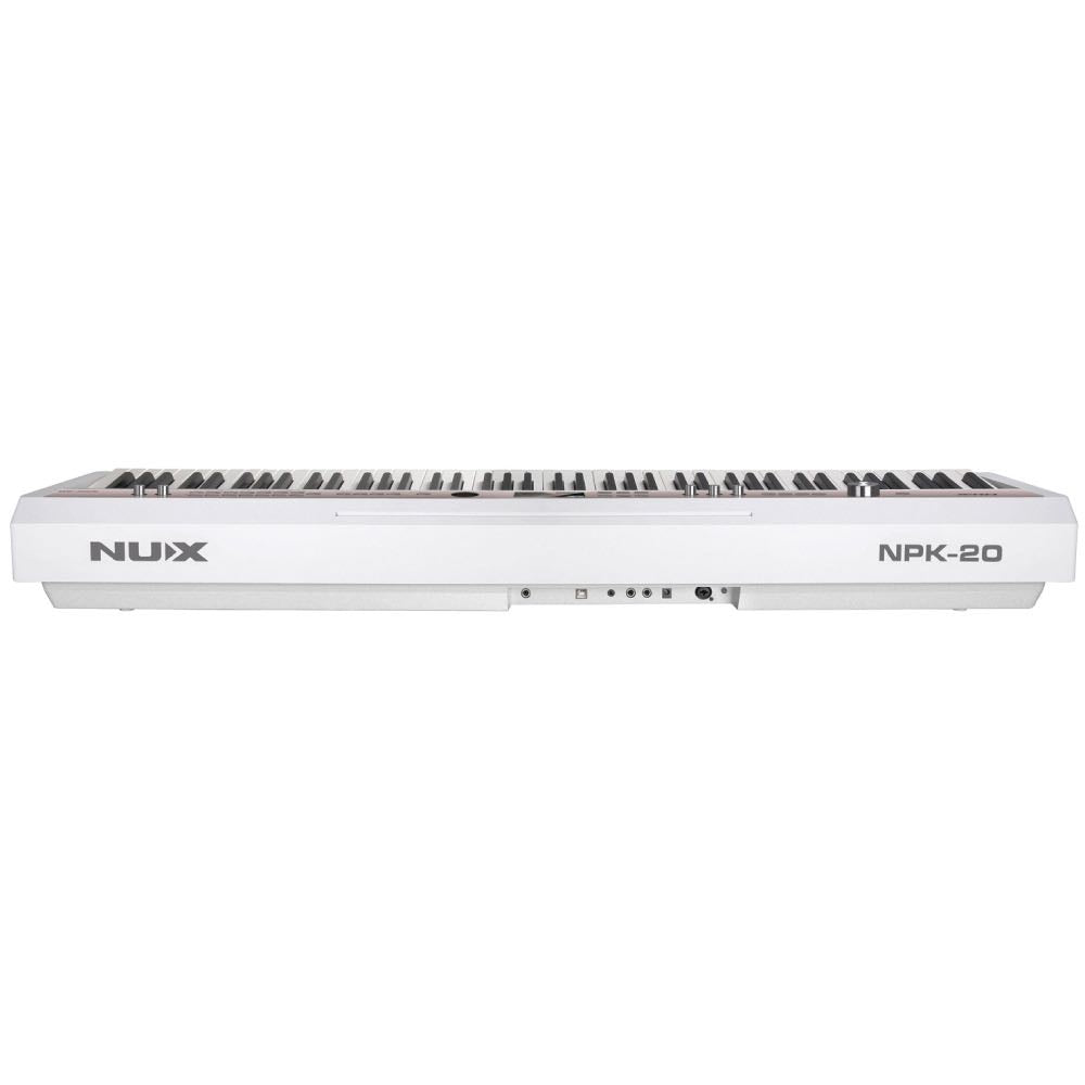NUX NPK-20 Professional 88-Key Digital Grand Piano – White – FREE Piano Mate App