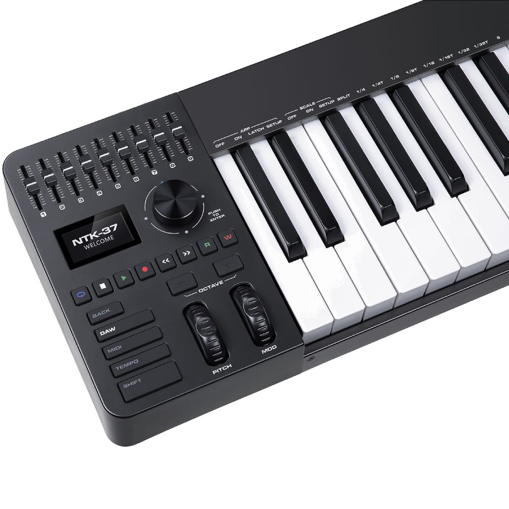 NUX NTK-Series 37-Key USB MIDI Control Keyboard – FREE Cubase LE (Included)