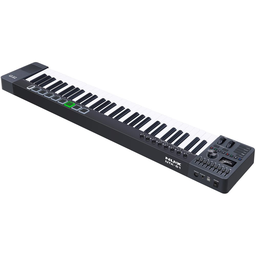 NUX NTK-Series 61-Key USB MIDI Control Keyboard – FREE Cubase LE (Included)