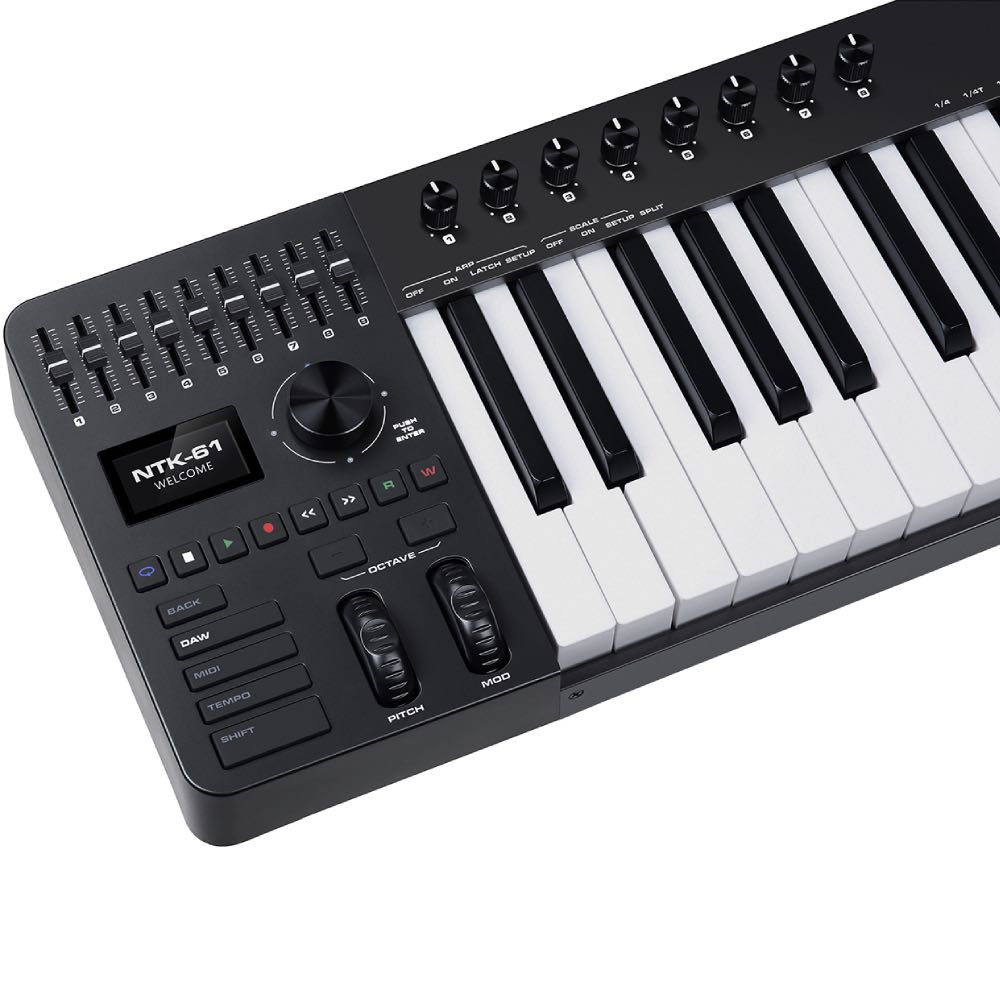 NUX NTK-Series 61-Key USB MIDI Control Keyboard – FREE Cubase LE (Included)