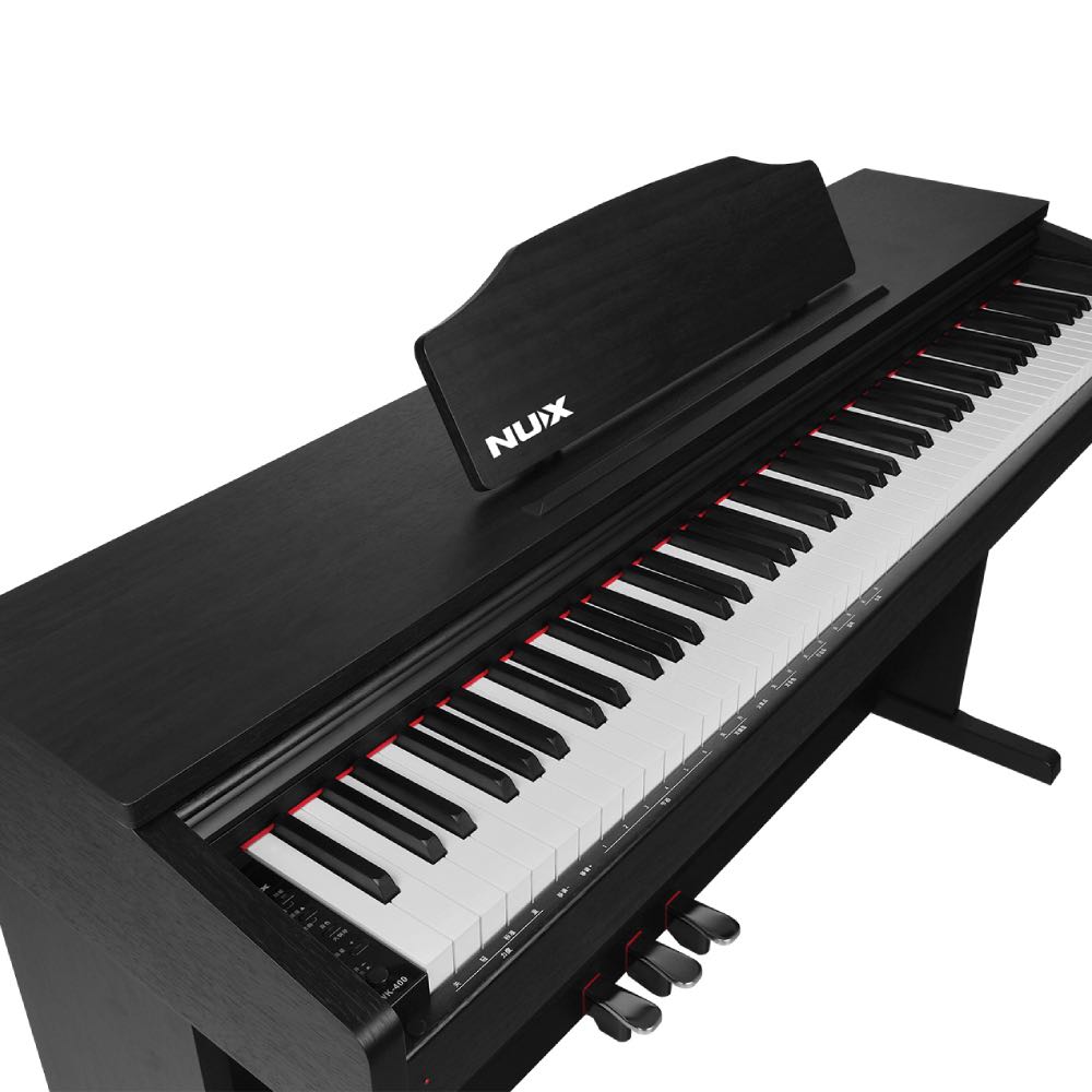 NUX WK-400 88-Key Upright USB Digital Piano with Triple Pedal & Built-In Stand