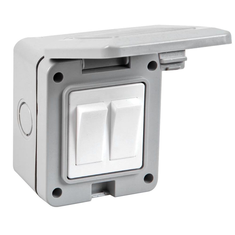Outdoor IP55 Weatherproof 1-Gang 2-Way Wall Switch