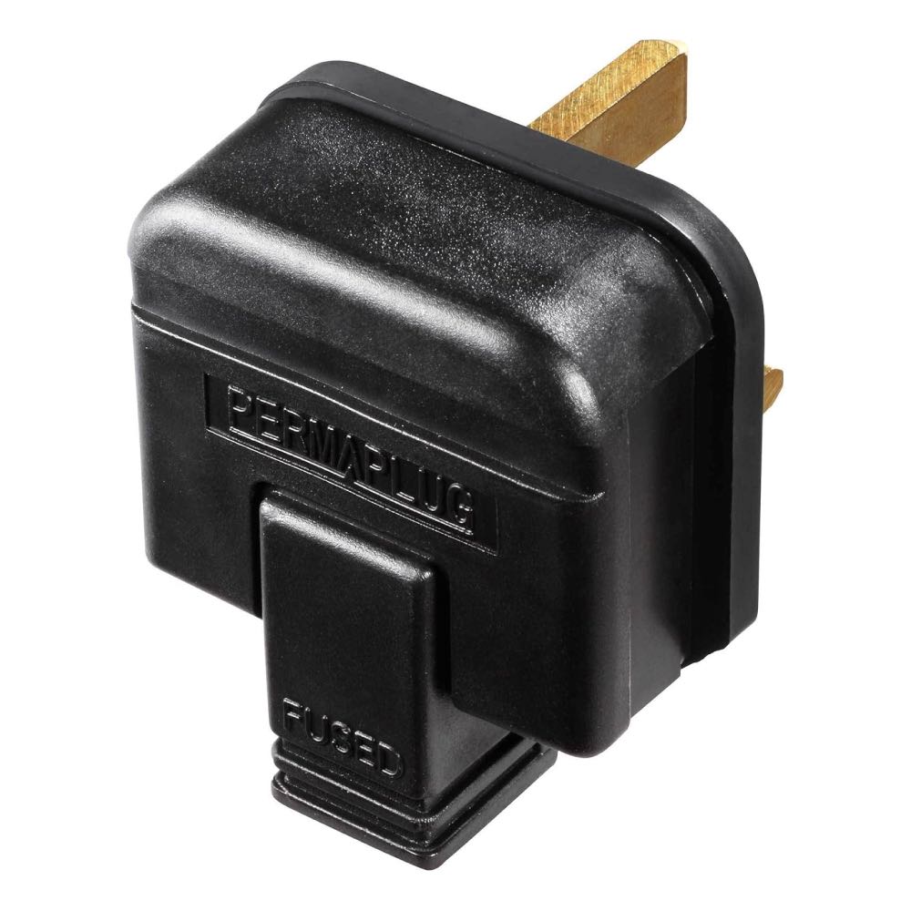 Rubber Plug Top Heavy Duty Permaplug 13A Fused 3-Pin Plugs – Various Colours