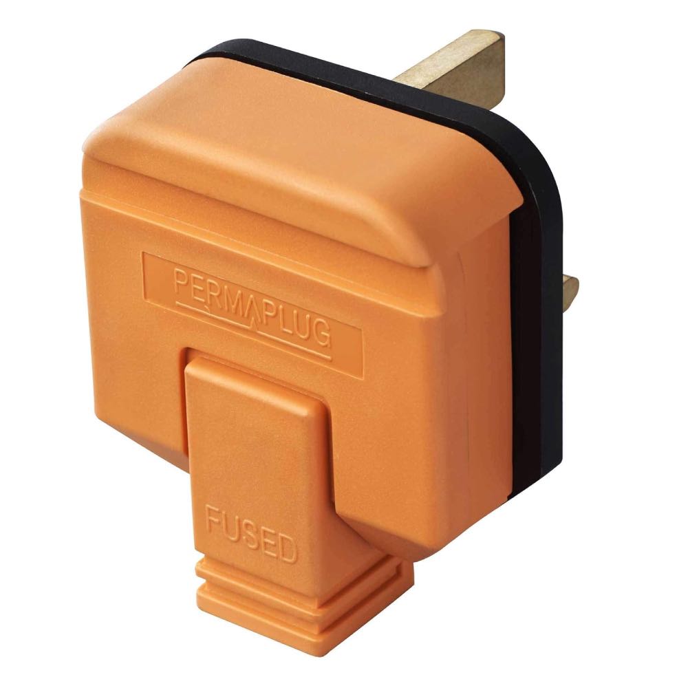 Rubber Plug Top Heavy Duty Permaplug 13A Fused 3-Pin Plugs – Various Colours
