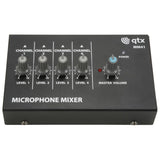 QTX Mini 4-Channel Microphone Mixer