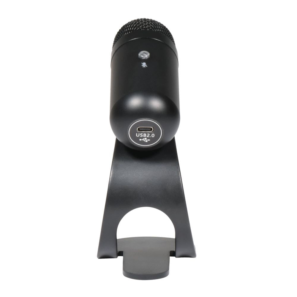 QTX Mini Desktop USB Microphone with Live Mute Button
