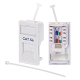 RJ45 Ethernet Network Module for Modular AV Wall Plates (Cat5e / Cat6 Compatible)