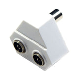 Right Angle TV Coaxial Aerial Plug-In Splitter – Available in 2-Way or 3-Way