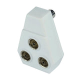 Right Angle TV Coaxial Aerial Plug-In Splitter – Available in 2-Way or 3-Way