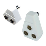 Right Angle TV Coaxial Aerial Plug-In Splitter – Available in 2-Way or 3-Way