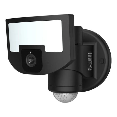 Robotic Security Camera with Auto-Tracking Motion Detection LED Light in Black with Free App Home Security Control