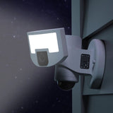 Robotic Security Camera with Auto-Tracking Light in White – Wi-Fi Enabled Motion Detection & Two-Way Audio