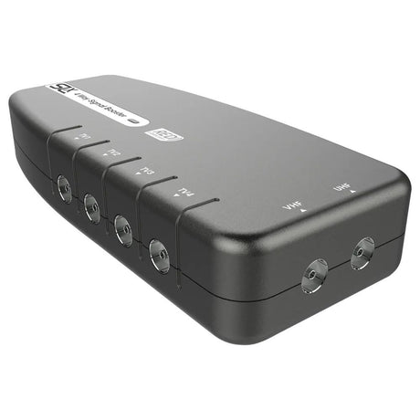 5G Compatible 4 Way Signal Booster Aerial Amplifier Distributes HD TV, Freeview, DAB, FM Signals