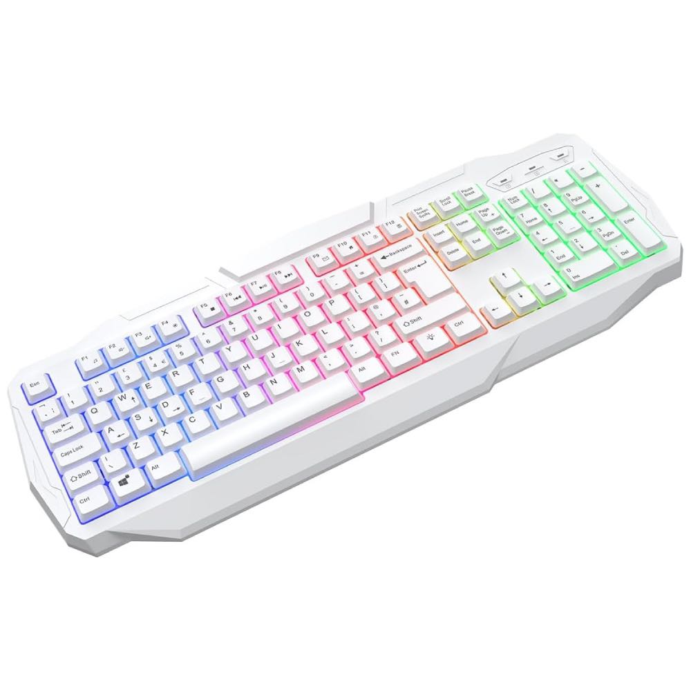 Scorpion CiT 4-in-1 PC Gaming Bundle – Keyboard, Mouse, Headset & Mousemat (White)