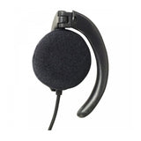 Security Guard Mono Single Ear Earpiece with Integrated Clip & Gold-Plated 3.5mm Jack