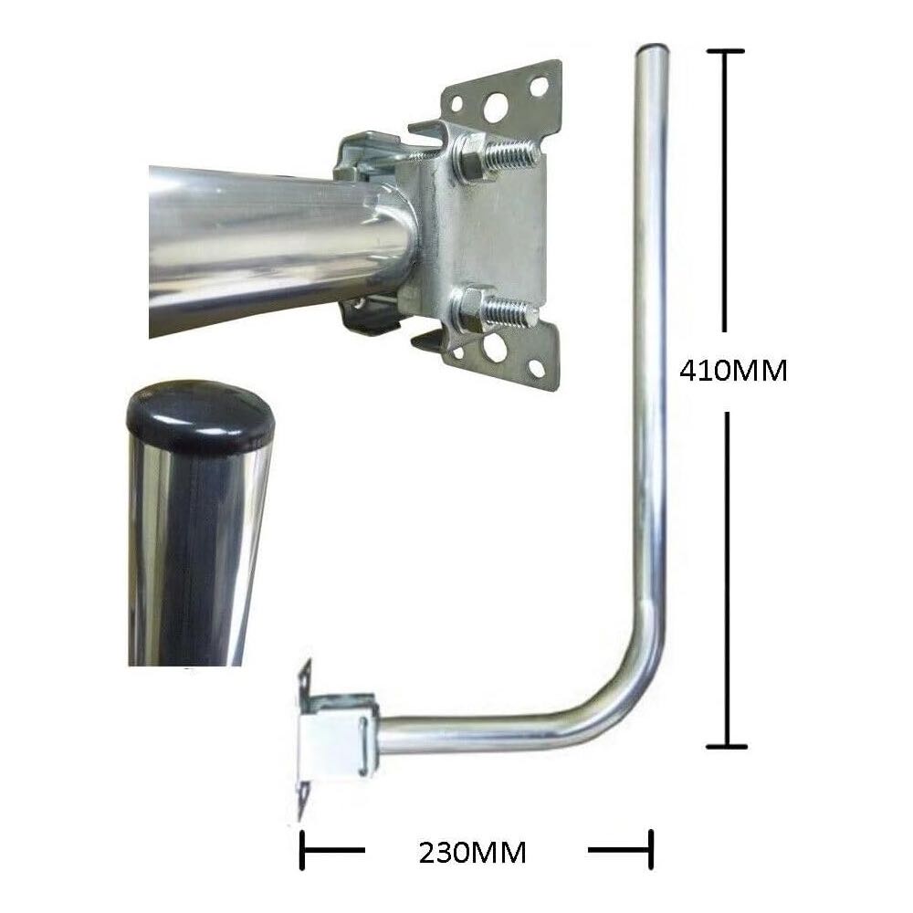 Small Compact TV Digital FREEVIEW HD Aerial Outdoor Loft 4/5G Filtered (K Band) Kit Including Bracket & 10m Cable Features