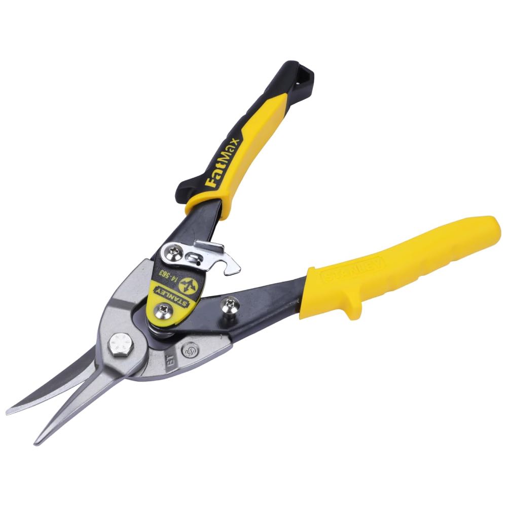 Stanley FatMax 250mm Straight-Cut Aviation Tin Snips for Metal & Sheet Materials