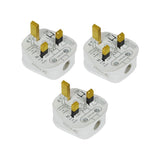 9 x 13A 3-Pin UK Mains Plug - Black