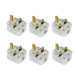 9 x 13A 3-Pin UK Mains Plug - Black