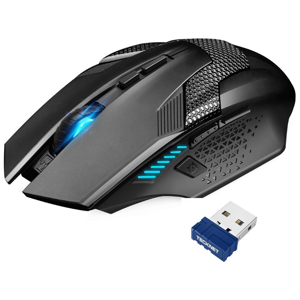 TECKNET Raptor Prime 8-Button Wireless 2.4GHz Optical Gaming Mouse