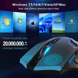 TECKNET Raptor Prime 8-Button Wireless 2.4GHz Optical Gaming Mouse