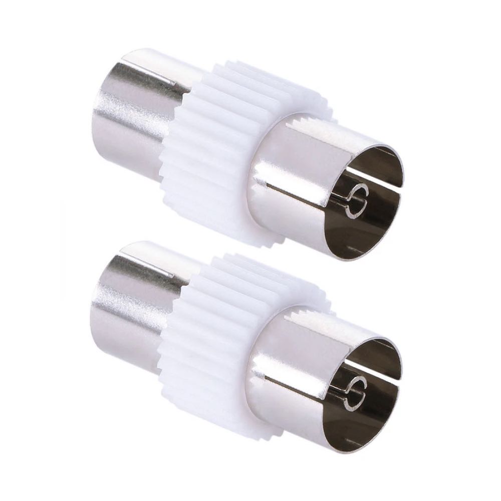 TV Aerial Coaxial Cable Female to Female Coupler – Multi-Pack Options
