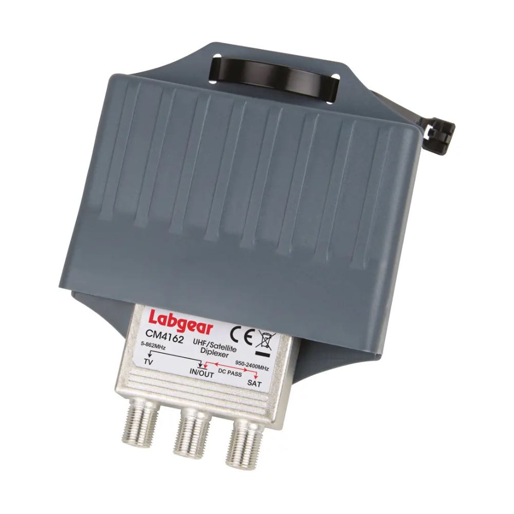 TV Aerial & Satellite Signal Combiner Diplexer with Power Pass