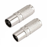 TV Aerial Screw-On Coax Plug & Socket Connectors – RG6 / WF100 Multi-Pack