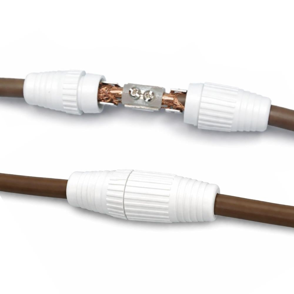 TV Coaxial Cable Joiner with Screw Terminals – Multi-Pack Options