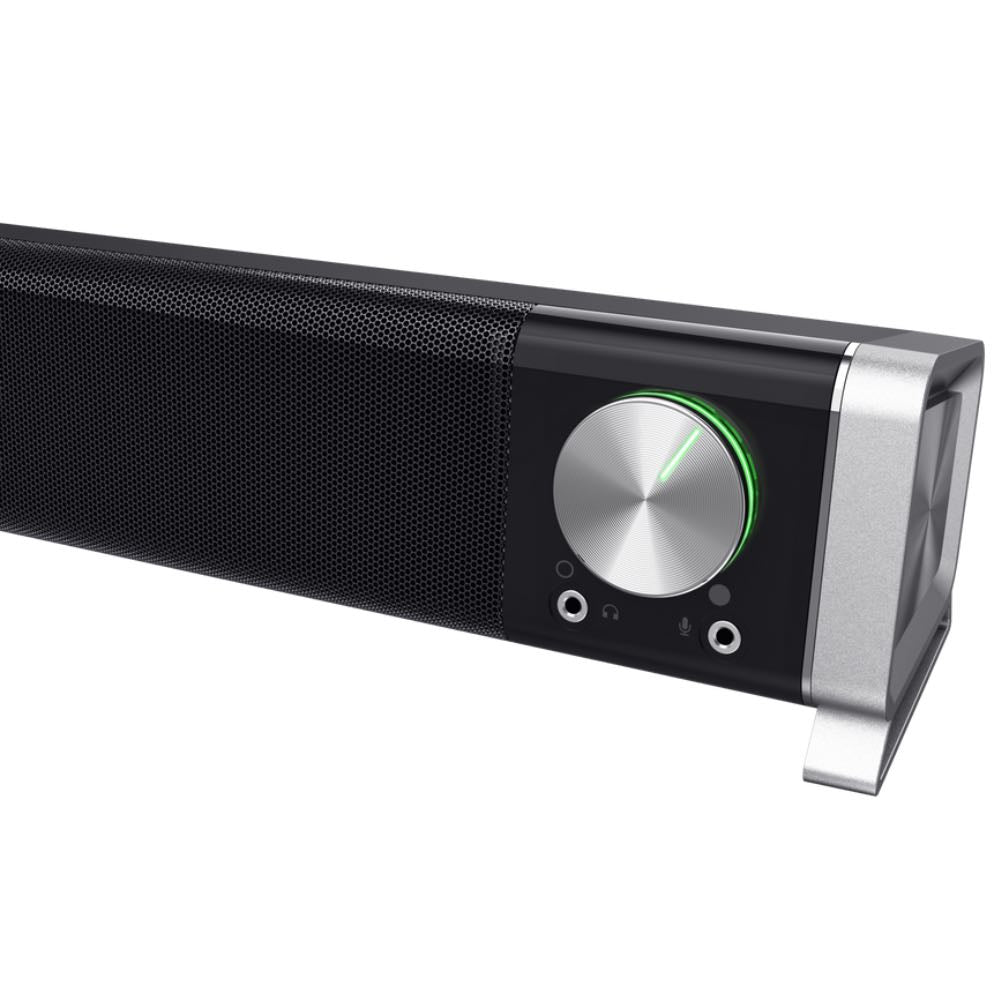 Trust Asto USB Desktop Soundbar for PC & TV with Headphone & Microphone Ports