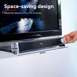 Trust Asto USB Desktop Soundbar for PC & TV with Headphone & Microphone Ports