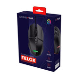 Trust GXT 109 Felox Illuminated Gaming Mouse with Adjustable 6400 DPI & 6-Button Control