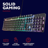 Trust GXT 871 Zora USB Mechanical Gaming Keyboard (Full-Size UK Layout)