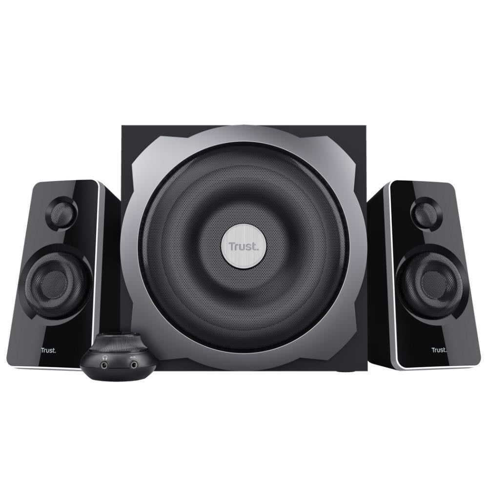 Trust Tytan 120W 2.1 Desktop Speaker System with Subwoofer – Black