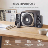 Trust Tytan 120W 2.1 Desktop Speaker System with Subwoofer – Black