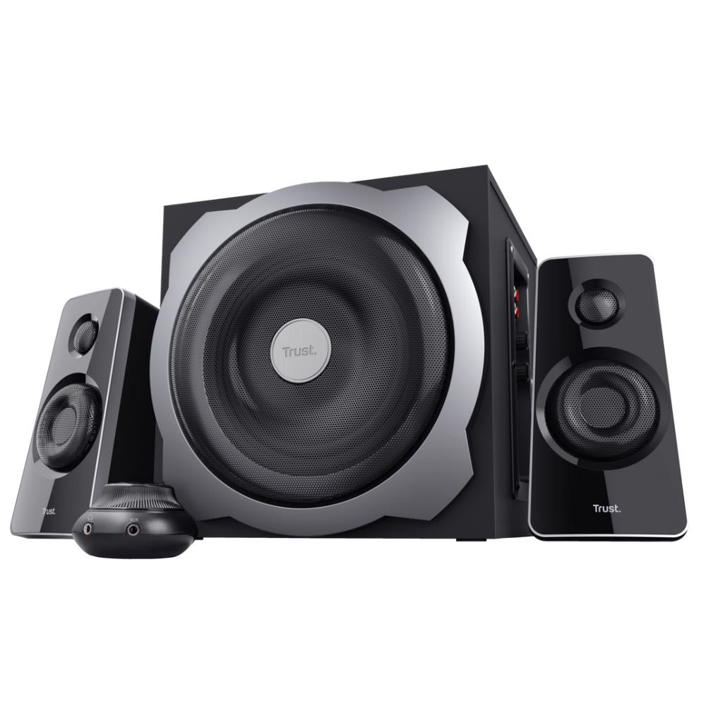 Trust Tytan 120W 2.1 Desktop Speaker System with Subwoofer – Black