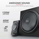 Trust Yuri 2.1 Desktop Speaker System with Subwoofer – Black