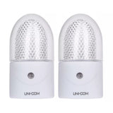 Twin Pack Plug-In LED Night Lights – Soft White Dusk to Dawn Sensor – Energy Efficient