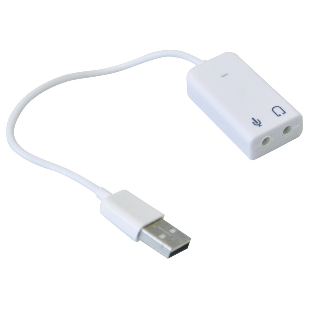 USB Sound Adaptor with Mic Input & Headphone Output